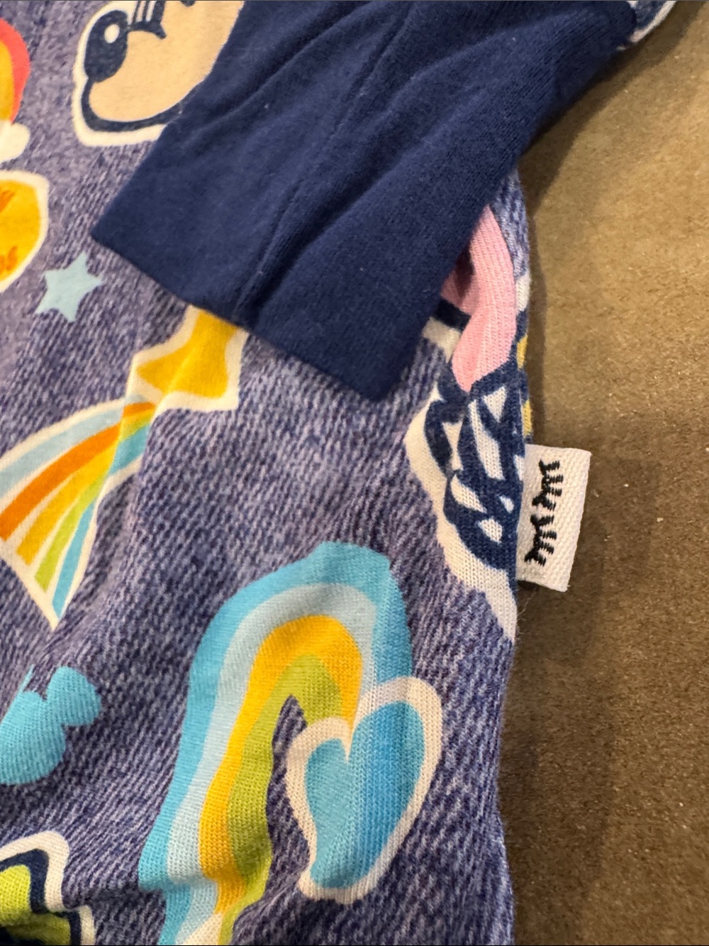 Little Sleepies Navy Blue Mickey & Friends One-Piece Pajama Set - Picture 4 of 9